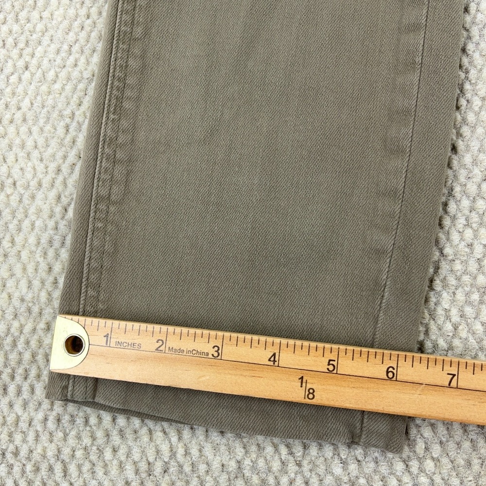 Judy Blue Jeans‎ Women 11 30 Slim Fit Carpenter Olive Green Moss Denim Straight - Picture 6 of 13